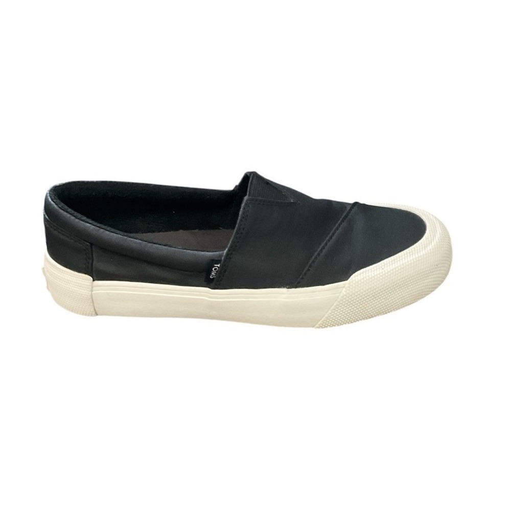Toms ALPARGATA FENIX Slip On Sneakers Black Ortholite Shoes Women's Size 7
